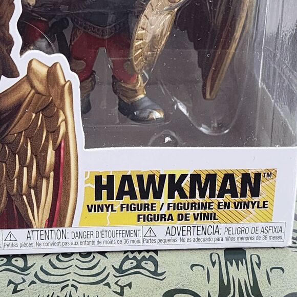 💕 NWT Funko Pop! Black Adam Hawkman #1236 DC Figure #7169 💕 - Picture 5 of 6